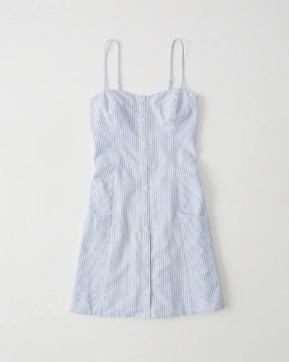 Chic Button-Up Mini Dress