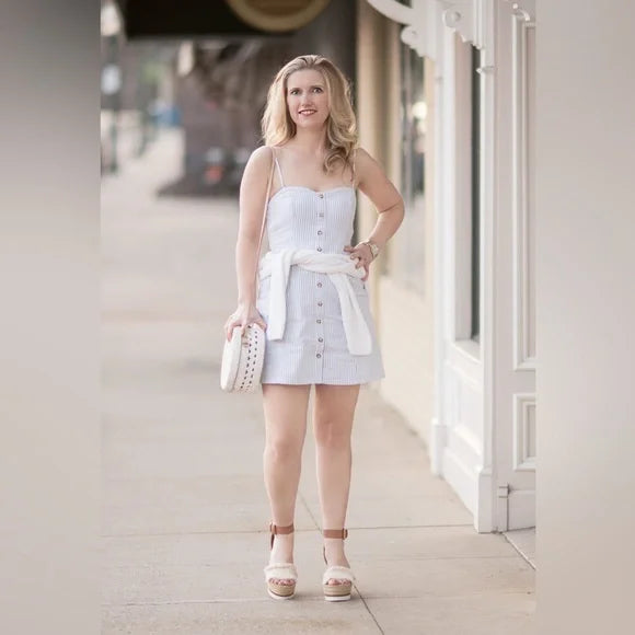 Chic Button-Up Mini Dress