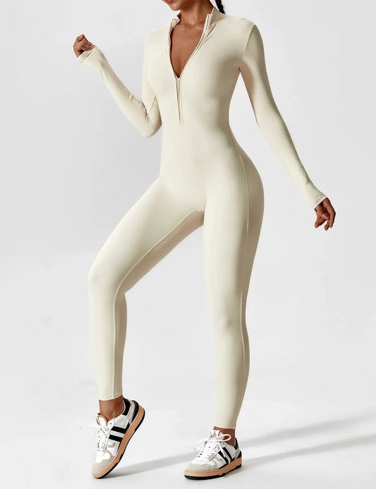 Effortless Edge Zip-Up Jumpsuit™